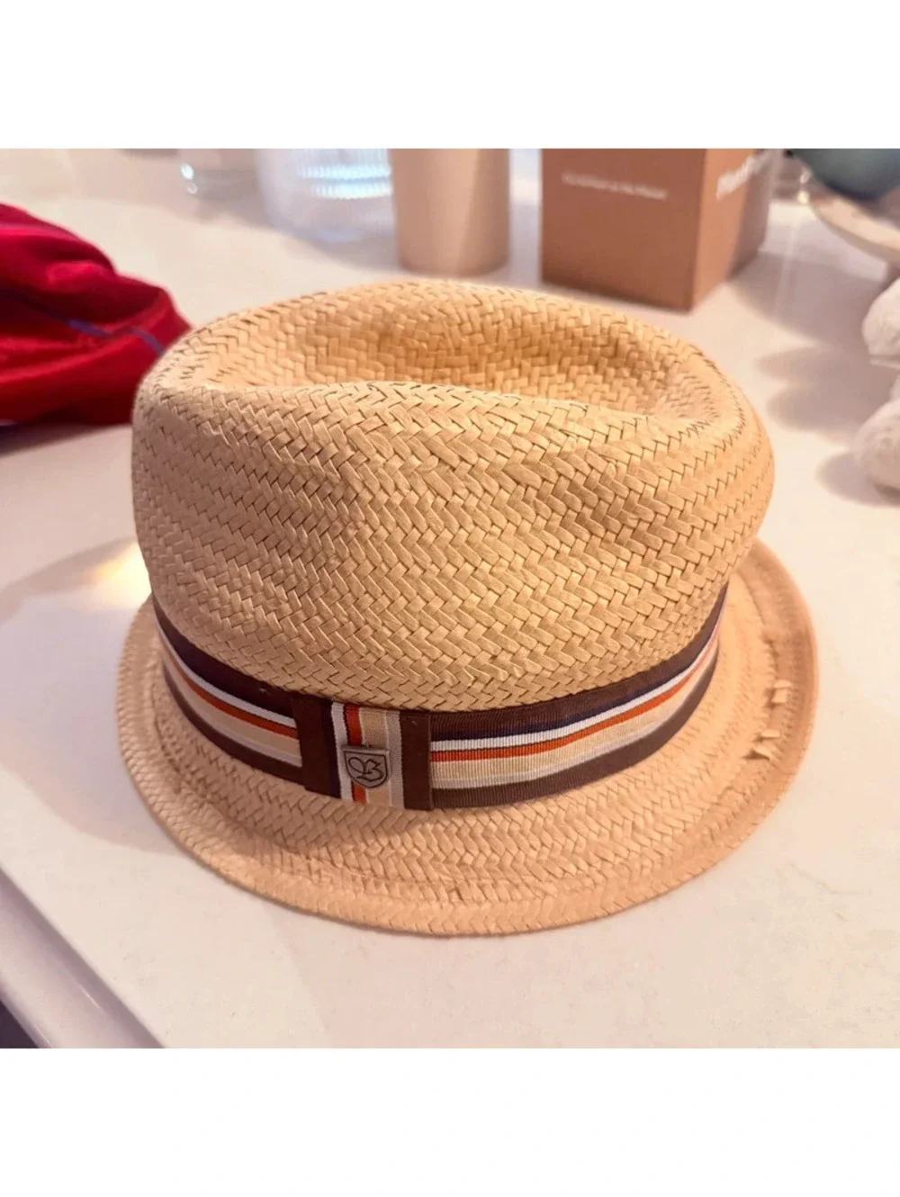 Brixton medium straw hat